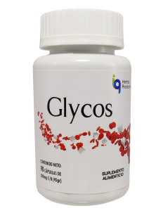 Fotografia de producto Glycos con contenido de 90 Cap. de Iq Herbal Products