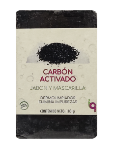 Fotografía de producto Jabón Artesanal de Carbón Activado con contenido de 100 gr. de Iq Herbal Products 